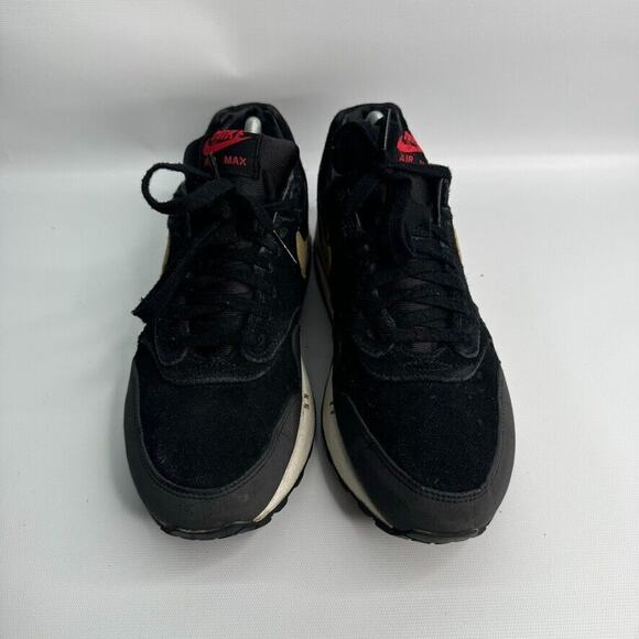 NIKE AIR MAX 1 PREMIUM #512033-076 MEN'S SIZE 9.5 BLACK METALLIC GOLD. - Picture 2 of 9